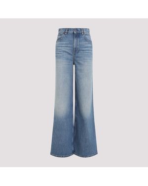 Chloé Highwaisted Wideleg Dream Jeans - Blue