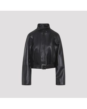 Loewe Lambskin Short Trench - Black