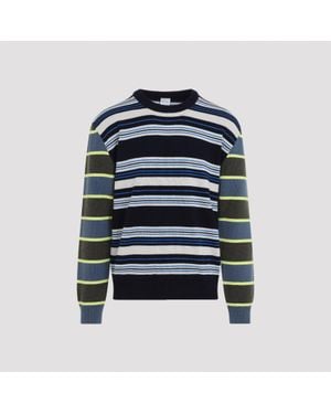 Paul Smith Lambswool & Cotton Round Neck Jumper, Fw26 - Blue