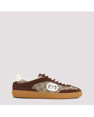 Gucci "G75" Trainers - Brown