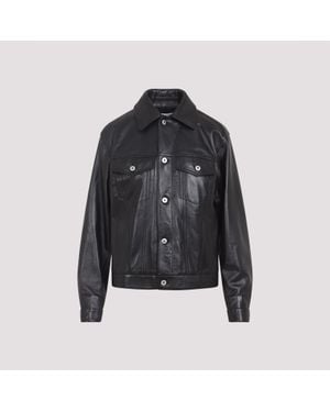 Bottega Veneta Leather Jacket - Black