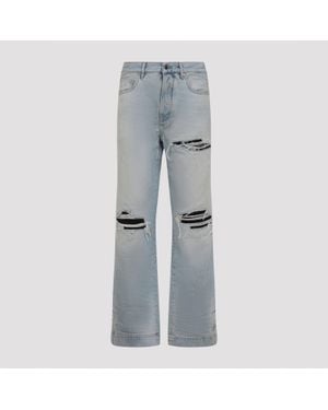 Amiri Mist Cotton Mx1 Straight Flare Jeans - Grey