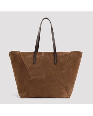 Brunello Cucinelli Duo Medium Tote - Brown