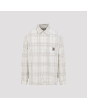 Carhartt Ls Wilber Cotton Shirt - White