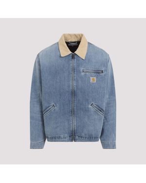 Carhartt Og Detroit Cotton Jacket - Blue