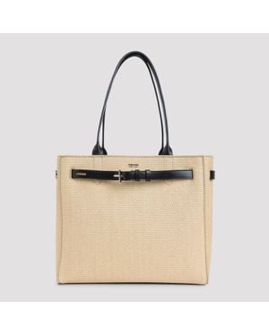 Tom Ford Raffia Smooth Calf Tote Bag - Natural