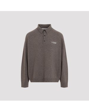 Acne Studios Wool Polo Jumper - Grey