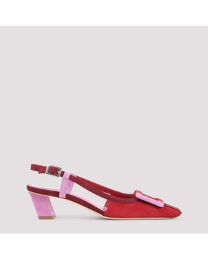 Roger Vivier Belle Vivier Slingback Court Shoes - Red