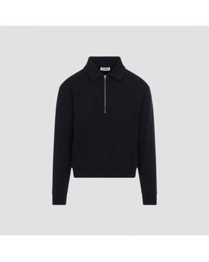 Jil Sander Half Zip Sweatshirt - Blue
