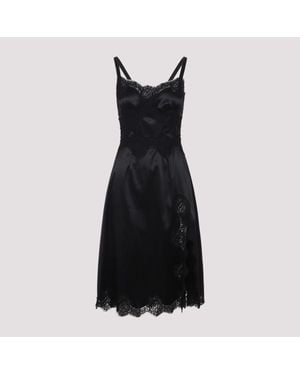 Dolce & Gabbana Acetate Midi Dress - Black