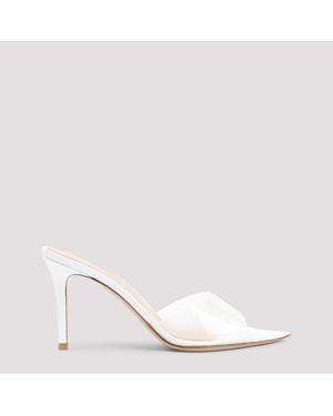 Gianvito Rossi Elle 85 Mules - Natural