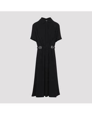 Loewe Belted Midi Dress - Black