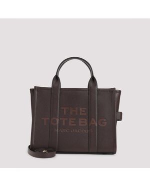 Marc Jacobs The Leather Medium Tote Ganache Bag - Brown