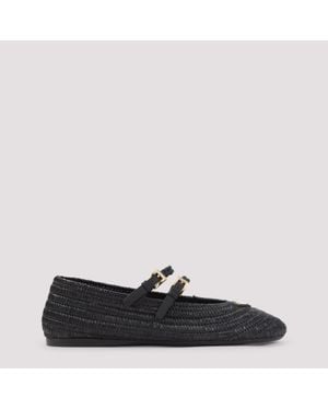 Prada Crochet Ballerinas - Black