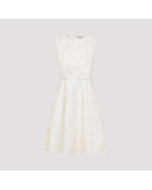 Moncler Cotton Midi Dress - White