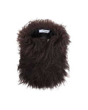 Yves Salomon Collar Scarf - Black