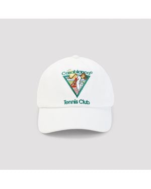 CASABLANCA Pyramid Abduction Tennis Cap - White