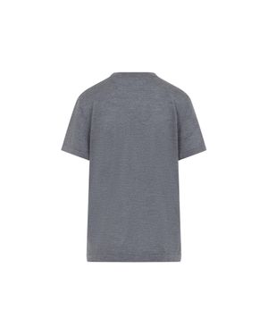 Co. Cashmere Crewneck T-Shirt - Grey