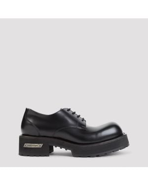 Balenciaga Venom Leather Derby Dress Shoes For - Black