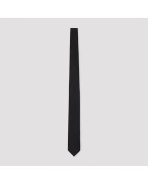 Balenciaga Wool Solit Tie - Black