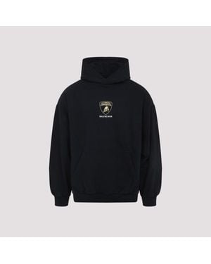 Balenciaga Medium Fit Hoodie - Blue