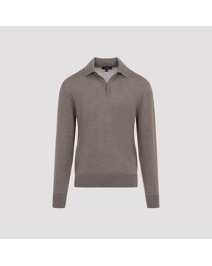 Sease Lasca Virgin Wool Polo - Grey