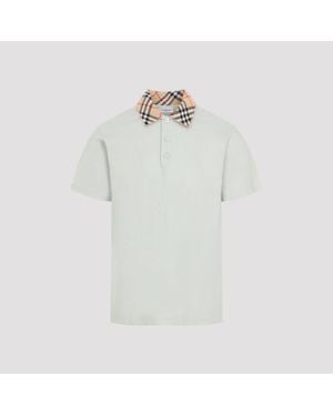 Burberry Evan Cotton Polo Shirt For - White