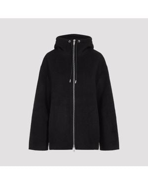 Studio Nicholson Etna Zip-Through Hooded Jacket - Black