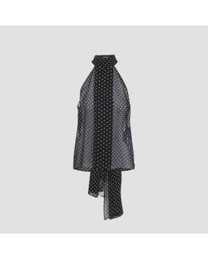 Tom Ford Polka Dot Top - Black