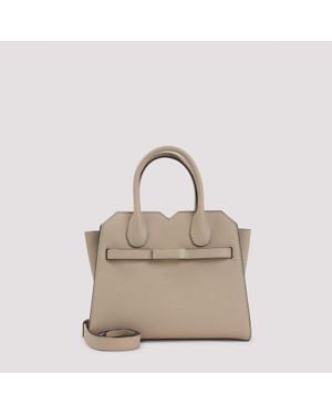 Valextra Milano Mini Handbag - Natural
