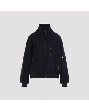 Maison Margiela Maison Margela Reversible Spliced Bomber - Blue