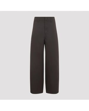 Lemaire Large Chino Trousers - Grey