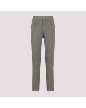 Kiton Linen Trousers - Grey