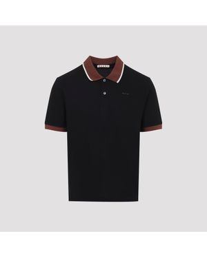 Marni Cotton Polo - Black