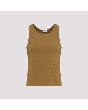 Saint Laurent Tank Top - Brown