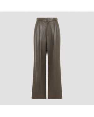 Bottega Veneta Soft Leather Trousers - Grey