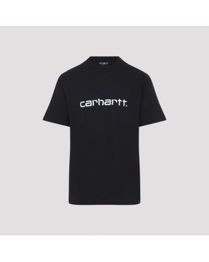 Carhartt S/S Script T-Shirt - Black