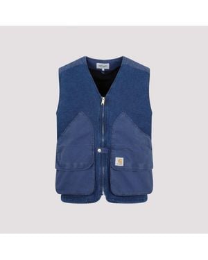 Carhartt Alma Denim Vest Jacket - Blue