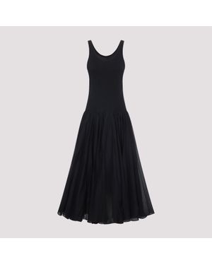 Co. Tton Crinoline Double Layer Dress - Black