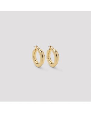 Jil Sander Brass Earrings - Metallic