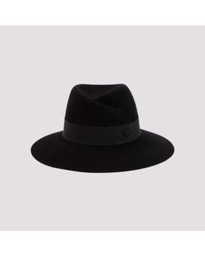 Maison Michel Wool Virginie Hat - Black