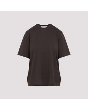 Frankie Shop Harper Soft Organic Cotton T-Shirt - Black