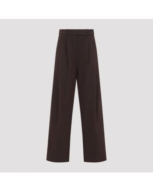 Co. Pleated Trousers - Brown