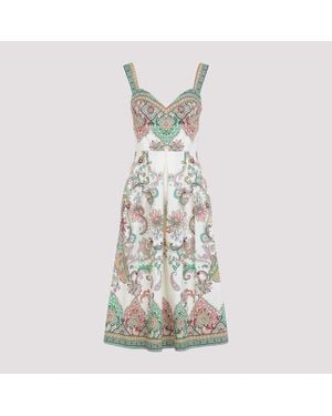 Etro Cotton Bralette Dress - Metallic