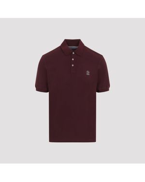 Brunello Cucinelli Cotton Polo Shirt - Red