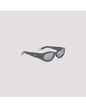 Jacquemus Ovalo Sunglasses - Metallic