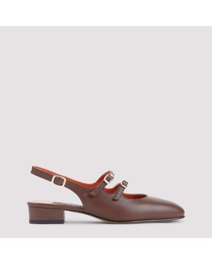 CAREL PARIS Peche Calf Sling Back Court Shoes - Pink