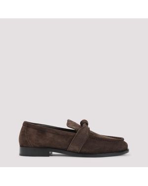 Bottega Veneta Astair Suede Loafers - Brown