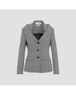 McQueen Off Shoulder Jacket Harness - Grey