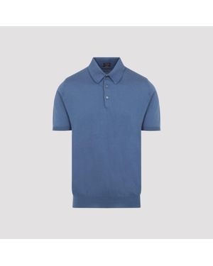 Kiton Cotton Polo - Blue